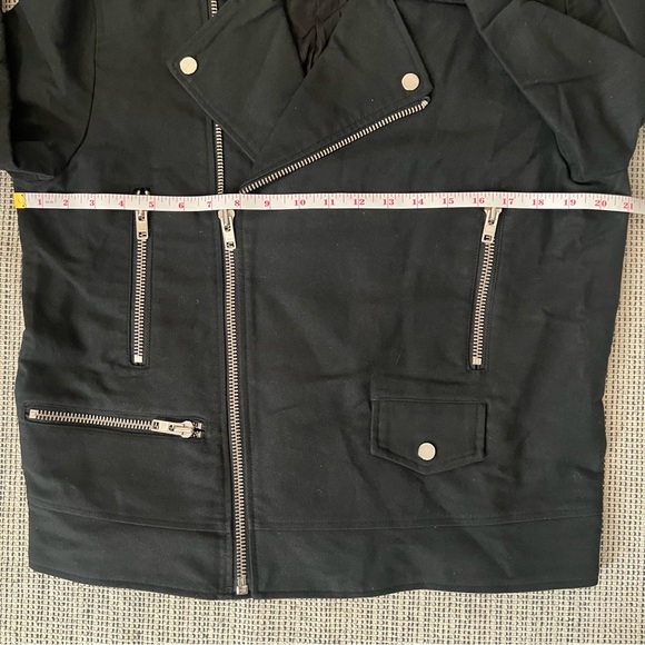 DSTLD Men’s Moto Jacket Black Medium - Picture 8 of 10
